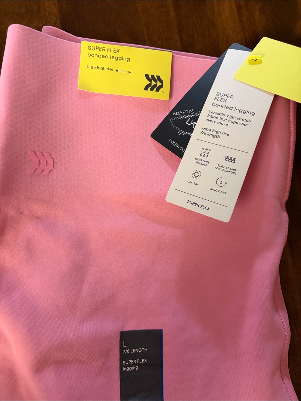 all in motion Bundle of 3 women’s size Large NWT Leggings Cotton Candy Colors - Picture 4 of 6